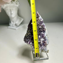Load image into Gallery viewer, Xianghualing blue purple fluorite with sparkling pyrite surface

