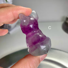 Load image into Gallery viewer, Fluorite dog /fluorite carvings
