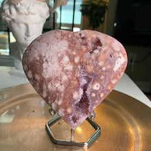 Load image into Gallery viewer, Top quality - pink amethyst flower agate druzy heart
