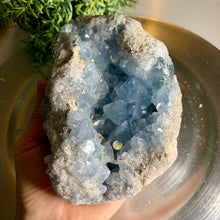 Load image into Gallery viewer, Top quality blue celestite geode celestite cluster
