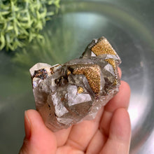 Load image into Gallery viewer, Super rare - calcite with rainbow calcopyrite 04
