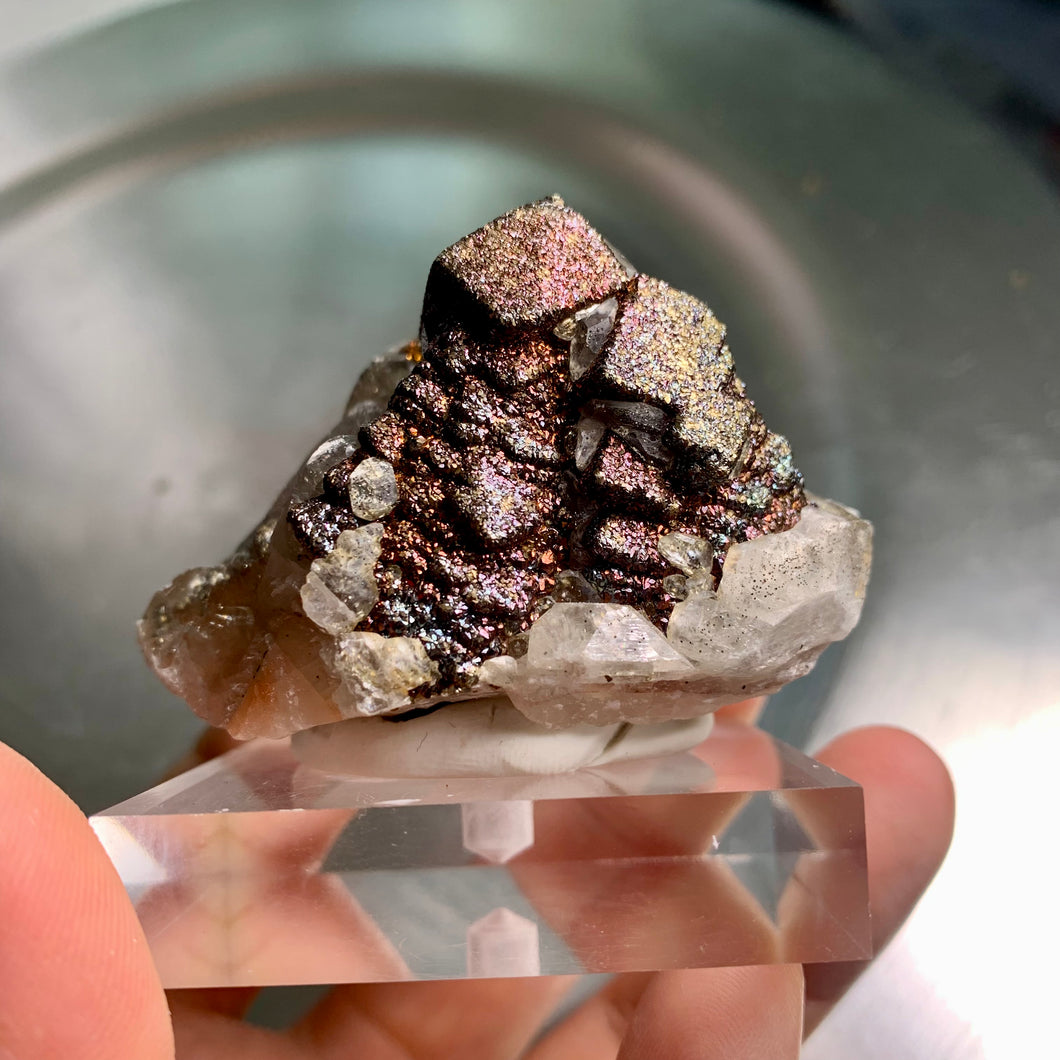 Super rare - high quality calcite with calcopyrite 06