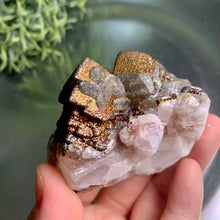 Load image into Gallery viewer, Super rare - calcite with rainbow calcopyrite 04
