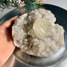 Load image into Gallery viewer, Rare - diamond apophyllite with stilbite - a collectible piece 03
