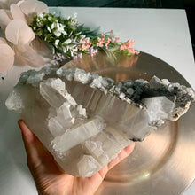 Load image into Gallery viewer, Rare - calcite with calcopyrite on quartz
