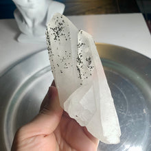 Load image into Gallery viewer, Rare - pyrite on quartz cluster pyrite with quartz 02
