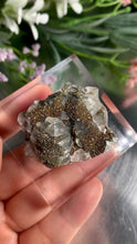 Load and play video in Gallery viewer, Rare - Benz calcite / Mercedes calcite with pyrite 05
