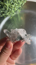 Load and play video in Gallery viewer, New found - green chlorite lemurian quartz cluster / Columbia quartz 19
