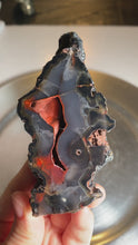 Load and play video in Gallery viewer, Rare found - Argentina red fox agate geode with UV reaction
