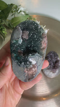 Load and play video in Gallery viewer, Rare - Uruguay rainbow amethyst, sugary amethyst eggs
