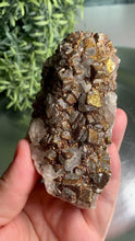 Load and play video in Gallery viewer, Super rare - calcite with calcopyrite 05
