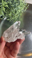 Load and play video in Gallery viewer, Pink lemurian quartz cluster 07

