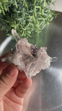 Load and play video in Gallery viewer, New found - green chlorite pink lemurian quartz cluster 22
