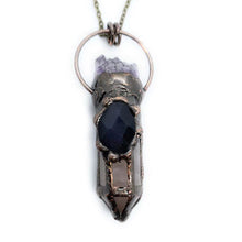 Load image into Gallery viewer, Ancient style nature crystal hexagonal shape necklace
