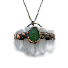 Load image into Gallery viewer, Palace retro style clear quartz necklace
