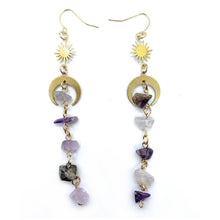 Load image into Gallery viewer, Natural irregular crystal earrings
