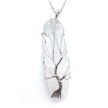 Load image into Gallery viewer, Tree of life crystal necklace
