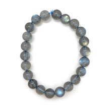 Load image into Gallery viewer, 7A level grey moonstone bracelet
