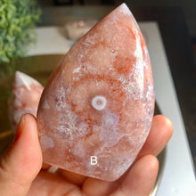 Load image into Gallery viewer, Rare - top quality pink amethyst flame/ druzy pink amethyst flame
