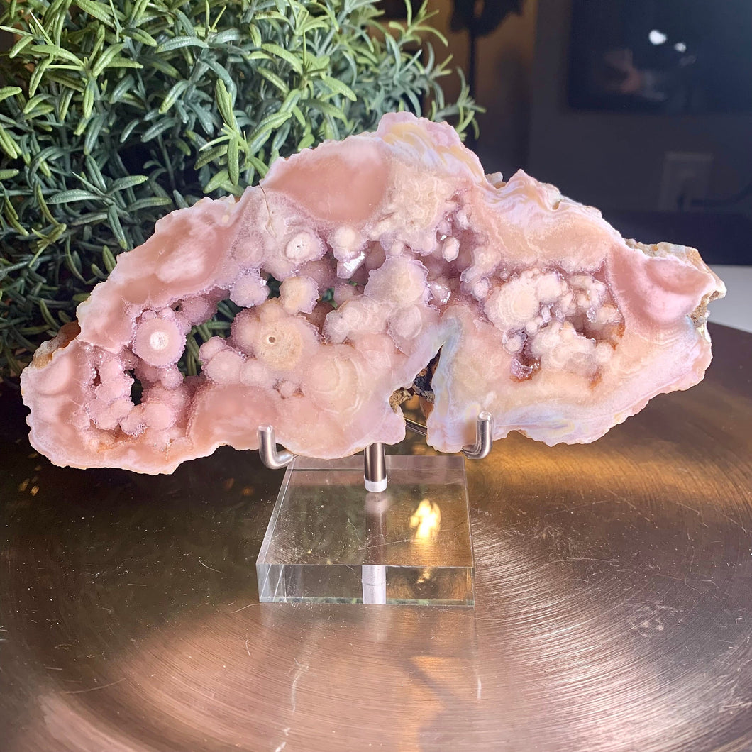 Top quality pink amethyst slab/ pink amethyst slice