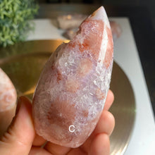 Load image into Gallery viewer, Rare - top quality pink amethyst flame/ druzy pink amethyst flame
