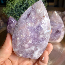 Load image into Gallery viewer, Rare - top quality pink amethyst flames with druzy
