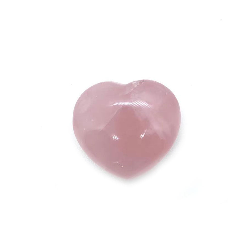 Rose quartz heart -  healing crystals and stones