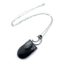 Load image into Gallery viewer, Oval shape vintage natural crystal necklace
